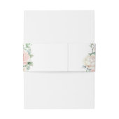 Roses Roses Rosa Rose Hochzeit Einladungsbanderole (Rückseitenbeispiel)