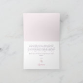 Roses Roses Rose Rose Elegantes Brautparty Dankeskarte (Innenseite)