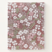 Roses Roses Roses Rosa Rose Weiße Rose Gold Notizblock (Rückseite)