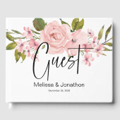 Roses Roses Roses Roses Elegantes Hochzeitsgast-Gä Gästebuch (Vorderseite)