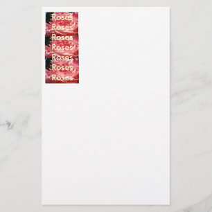 ROSES ROSES ROSES Schreibwaren Rosa Rosen Blumen Briefpapier