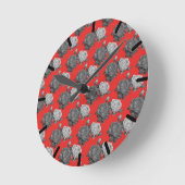 Roses Runde Wanduhr (Winkel)