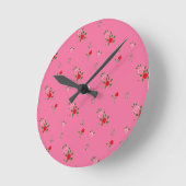 Roses Runde Wanduhr (Winkel)