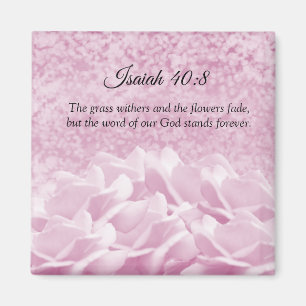 Roses Scripting Verse Isaiah Magnet