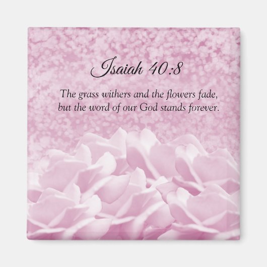 Roses Scripting Verse Isaiah Magnet (Vorne)