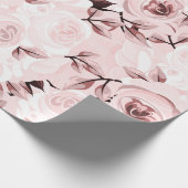 Roses Shabby Chic Glam Elegantes Party Geschenkpapier (Ecke)