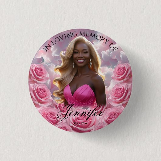 Roses Sky Memorial Button Pink Sky Memorial (Vorderseite)