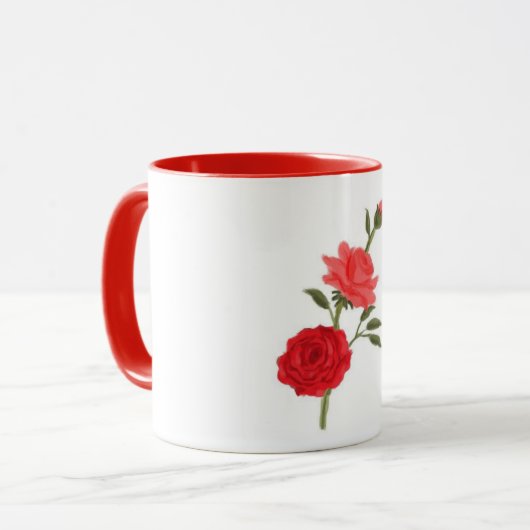 Roses Tasse (Vorderseite Links)