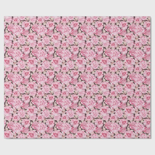 Roses Valentinstag Geschenkpapier (Flach)