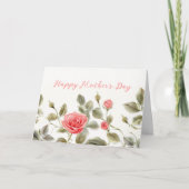 Roses Vintage Muttertagskarte Feiertagskarte (Vorderseite)