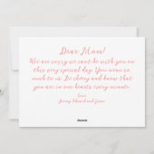 Roses Vintage Muttertagskarte Feiertagskarte (Rückseite)