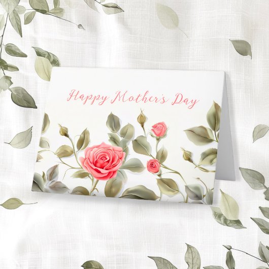 Roses Vintage Muttertagskarte Feiertagskarte