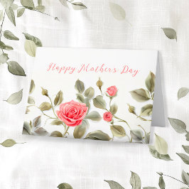 Roses Vintage Muttertagskarte Feiertagskarte