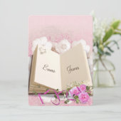 Roses Vow Renewal Wedding Book Einladung (Stehend Vorderseite)