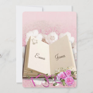 Roses Vow Renewal Wedding Book Einladung
