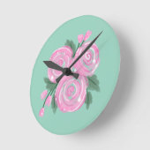 Roses Wall Clock Runde Wanduhr (Winkel)