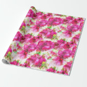 Roses Wedding Giftwrap Geschenkpapier (Ungerollt)