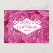 Roses Wedding in Las Vegas Postkarte