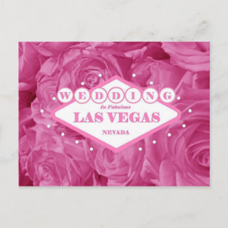 Roses Wedding in Las Vegas Postkarte