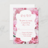 Roses Wedding RSVP Cards (Vorne/Hinten)
