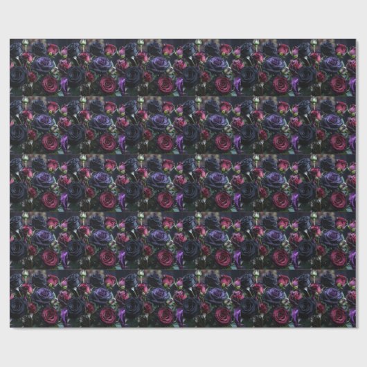 Roses Wrapping paper Geschenkpapier (Flach)