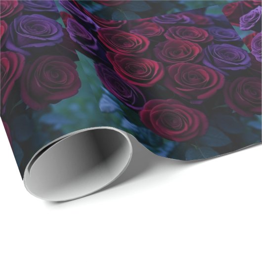 Roses Wrapping paper Geschenkpapier (Rolleneckpunkt)