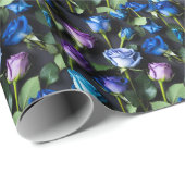 Roses Wrapping paper Geschenkpapier (Rolleneckpunkt)