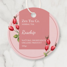 Roseship Herbal Tea Business Tag Geschenkanhänger