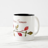 Roseship Herbst Botanische Tasse (VorderseiteRechts)