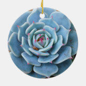 Rosesucculent-Verzierung Keramik Ornament (Hinten)