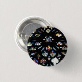 Rosetón von Notre-Dame, Paris, Button (Vorne & Hinten)