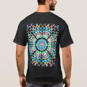 "Rosetta Pattern", abstract, psychedelic, fractal T-Shirt (Rückseite)