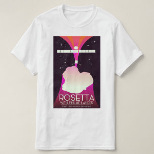 Rosetta & Philae Lander Raumkunst. T-Shirt