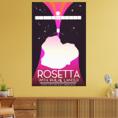 Rosetta & Philae Lander Space Art. Leinwanddruck (Insitu (Wohnzimmer))