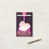 Rosetta & Philae Lander Space Art. Post-it Klebezettel (Auf Schreibtisch)