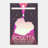 Rosetta & Philae Lander Space Art. Post-it Klebezettel (Vorderseite)