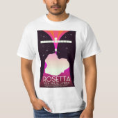 Rosetta & Philae Lander Space Art. T-Shirt (Vorderseite)