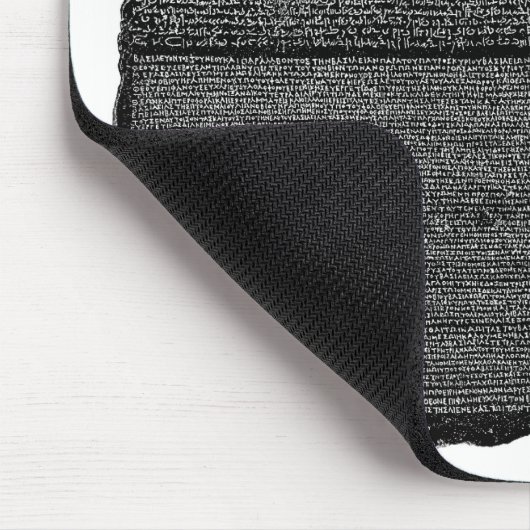 Rosetta Stone Ägyptische Granodiorite Stele Mousepad (Ecke)