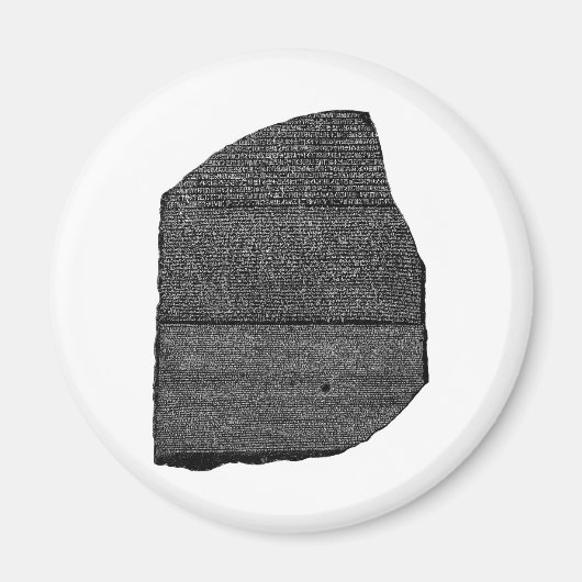 Rosetta Stone Ägyptische Granodioritstele Magnet (Vorne)