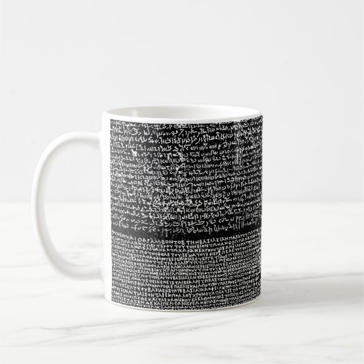 Rosetta Stone: Alte ägyptische Hieroglyph Kaffeetasse (Links)