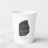 Rosetta Stone: Alte ägyptische Hieroglyph Pappbecher (Rückseite)