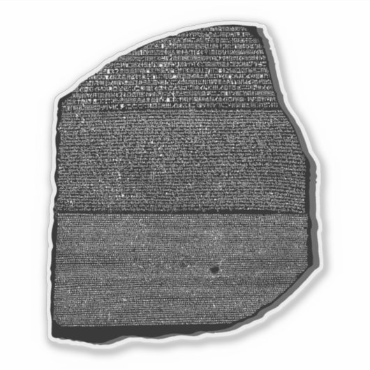 Rosetta Stone Aufkleber (Vorderseite)