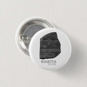Rosetta Stone: Hieroglyphe Altägyptens Sprache Button (Vorne & Hinten)