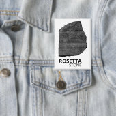 Rosetta Stone: Hieroglyphe Sprache des alten Ägypt Button (Insitu)