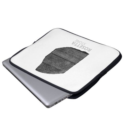Rosetta Stone pharaoh-Sprachen Dolmetschschlüssel Laptopschutzhülle (Vorne Knopf)