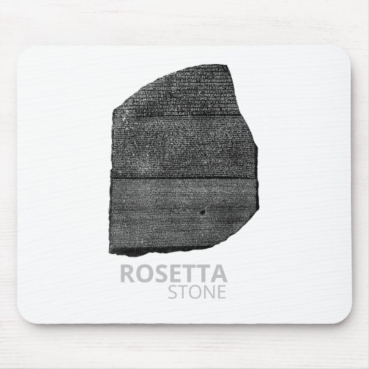 Rosetta Stone pharaoh-Sprachen Dolmetschschlüssel Mousepad (Vorne)