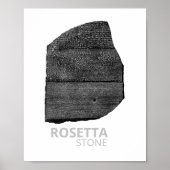 Rosetta Stone pharaoh-Sprachen Dolmetschschlüssel Poster (Vorne)