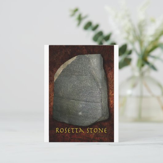Rosetta Stone Postkarte (Stehend Vorderseite)