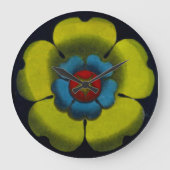 Rosette 6 große wanduhr (Vorderseite)