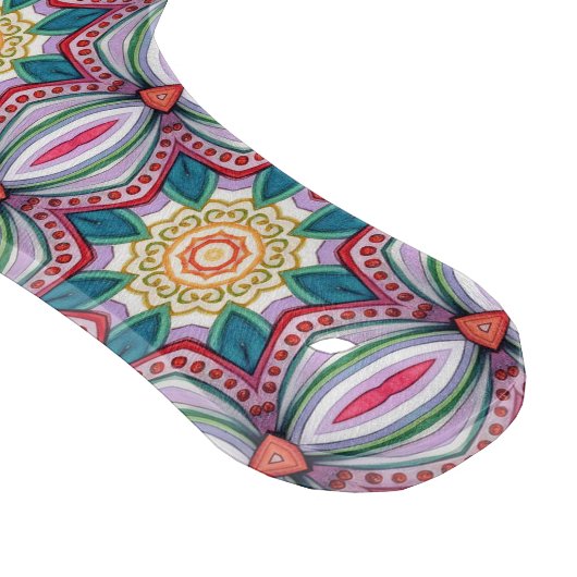 Rosette Bloom Tile - Vibrant Mandala Floral Schneidebrett (Ecke)